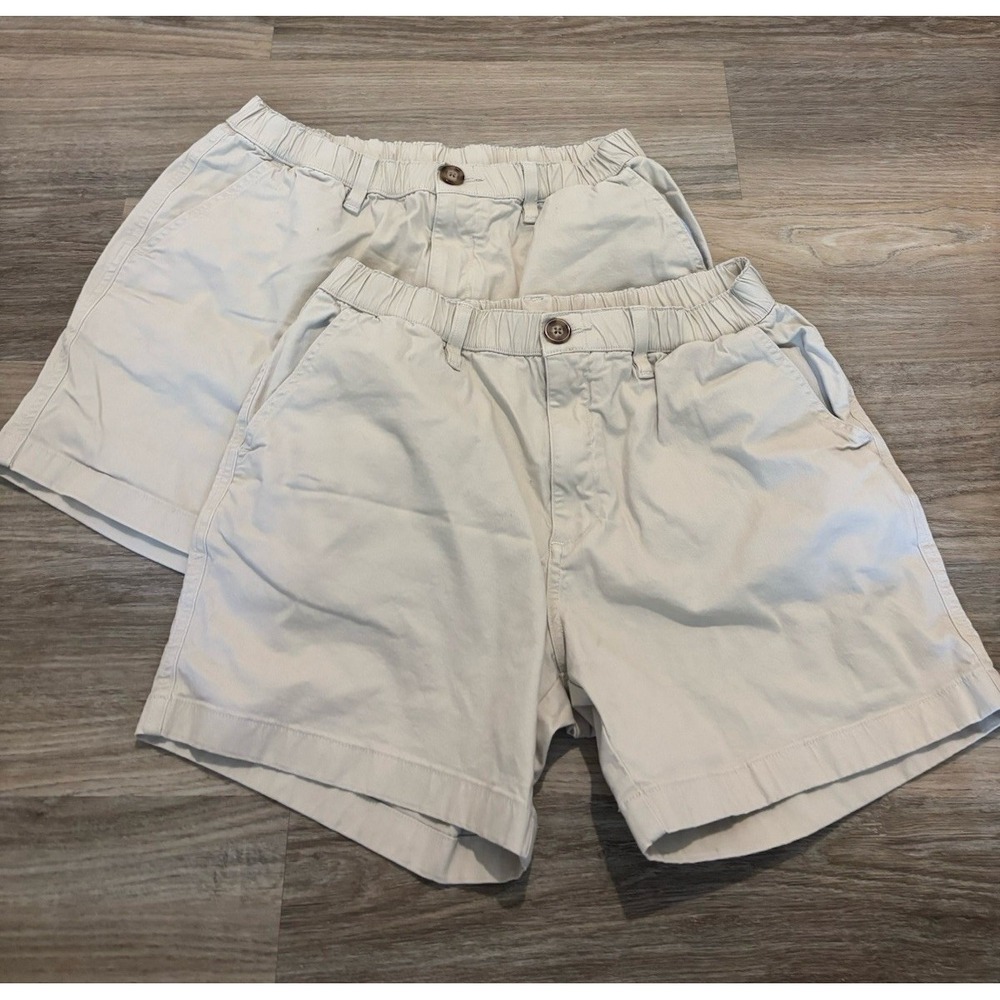 LOT OF 2 Chubbies Chino Shorts Mens Medium Originals Stretch 5.5" Inseam Elastic
